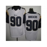 nike nfl jerseys st. louis rams #90 brockers white[Elite]