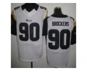 nike nfl jerseys st. louis rams #90 brockers white[Elite]