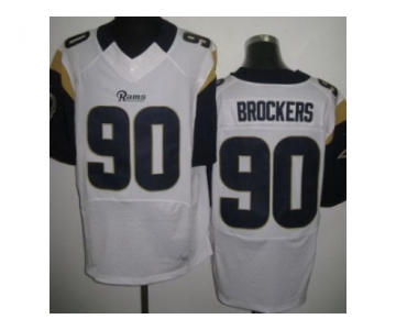 nike nfl jerseys st. louis rams #90 brockers white[Elite]