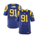 nike nfl jerseys st. louis rams #91 long lt.blue[Elite]