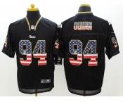 nike nfl jerseys st. louis rams #94 quinn black[Elite USA flag fashion]