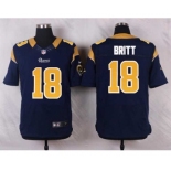 nike nfl jerseys st.louis rams #18 britt blue[Elite]