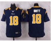 nike nfl jerseys st.louis rams #18 britt blue[Elite]