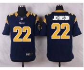 nike nfl jerseys st.louis rams #22 johnson blue[Elite]