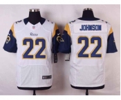 nike nfl jerseys st.louis rams #22 johnson white[Elite]