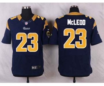 nike nfl jerseys st.louis rams #23 mcleod blue[Elite]