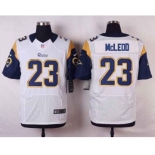 nike nfl jerseys st.louis rams #23 mcleod white[Elite]