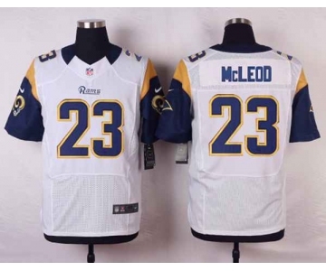 nike nfl jerseys st.louis rams #23 mcleod white[Elite]