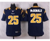 nike nfl jerseys st.louis rams #25 mcdonald blue[Elite]