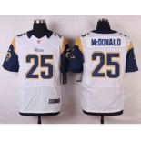 nike nfl jerseys st.louis rams #25 mcdonald white[Elite]