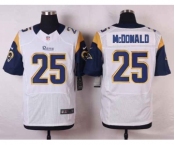 nike nfl jerseys st.louis rams #25 mcdonald white[Elite]