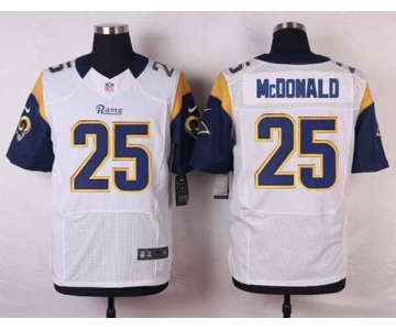 nike nfl jerseys st.louis rams #25 mcdonald white[Elite]