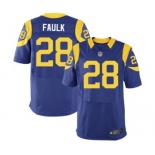 nike nfl jerseys st.louis rams #28 faulk lt.blue[Elite]