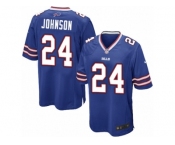 Men Nike Buffalo Bills #24 Leonard Johnson Game Royal Blue Team Color NFL Jersey