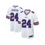 Men Nike Buffalo Bills #24 Leonard Johnson Game White NFL Jersey