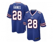 Men Nike Buffalo Bills #28 E.J. Gaines Game Royal Blue Team Color NFL Jersey