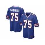 Men Nike Buffalo Bills #75 Eddie Yarbrough Game Royal Blue Team Color NFL Jersey