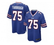 Men Nike Buffalo Bills #75 Eddie Yarbrough Game Royal Blue Team Color NFL Jersey