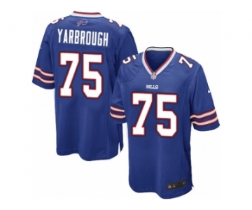 Men Nike Buffalo Bills #75 Eddie Yarbrough Game Royal Blue Team Color NFL Jersey