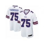 Men Nike Buffalo Bills #75 Eddie Yarbrough Game White NFL Jersey