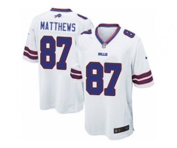 Men Nike Buffalo Bills #87 Jordan Matthews Game White NFL Jersey