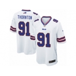 Men Nike Buffalo Bills #91 Cedric Thornton Game White NFL Jersey