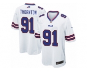 Men Nike Buffalo Bills #91 Cedric Thornton Game White NFL Jersey