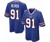 Men's Buffalo Bills #91 Ed Oliver Game Royal Blue Team Color Football Jersey