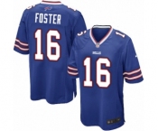 Men's Nike Buffalo Bills #16 Robert Foster Game Royal Blue Team Color NFL Jersey