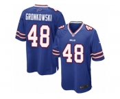 Men's Nike Buffalo Bills #48 Glenn Gronkowski Game Royal Blue Team Color NFL Jersey