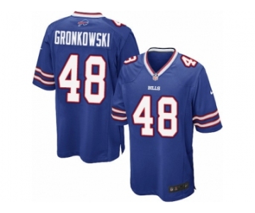 Men's Nike Buffalo Bills #48 Glenn Gronkowski Game Royal Blue Team Color NFL Jersey