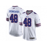 Men's Nike Buffalo Bills #48 Glenn Gronkowski Game White NFL Jersey