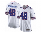 Men's Nike Buffalo Bills #48 Glenn Gronkowski Game White NFL Jersey