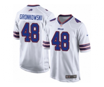 Men's Nike Buffalo Bills #48 Glenn Gronkowski Game White NFL Jersey