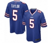 Men's Nike Buffalo Bills #5 Tyrod Taylor Game Royal Blue Team Color NFL Jersey