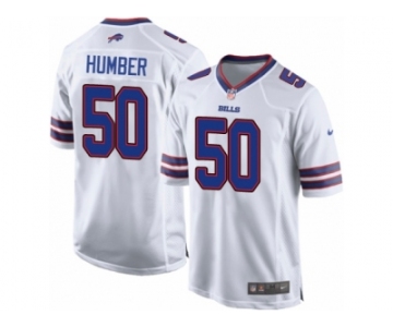 Men's Nike Buffalo Bills #50 Ramon Humber Game White NFL Jersey