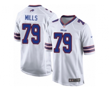 Men's Nike Buffalo Bills #79 Jordan Mills Game White NFL Jersey