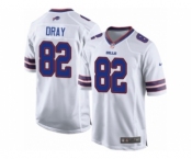 Men's Nike Buffalo Bills #82 Jim Dray Game White NFL Jersey