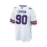 Men's Nike Buffalo Bills #90 Shaq Lawson Game White NFL Jersey