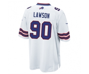 Men's Nike Buffalo Bills #90 Shaq Lawson Game White NFL Jersey