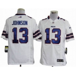 nike nfl jerseys buffalo bills #13 johnson white[game]