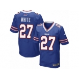 Men Nike Buffalo Bills #27 TreDavious White Elite Royal Blue Team Color NFL Jersey