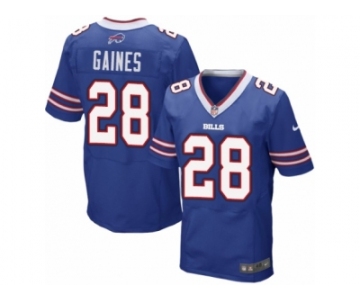 Men Nike Buffalo Bills #28 E.J. Gaines Elite Royal Blue Team Color NFL Jersey