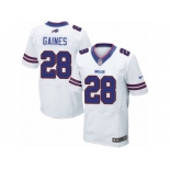 Men Nike Buffalo Bills #28 E.J. Gaines Elite White NFL Jersey