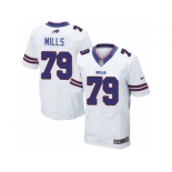 Men Nike Buffalo Bills #79 Jordan Mills Elite White NFL Jersey