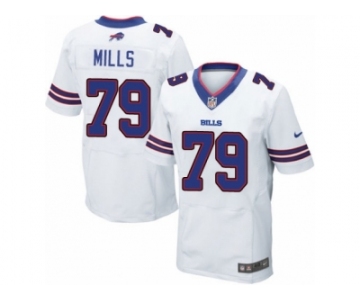 Men Nike Buffalo Bills #79 Jordan Mills Elite White NFL Jersey