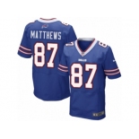 Men Nike Buffalo Bills #87 Jordan Matthews Elite Royal Blue Team Color NFL Jersey