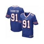 Men Nike Buffalo Bills #91 Cedric Thornton Elite Royal Blue Team Color NFL Jersey