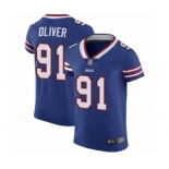 Men's Buffalo Bills #91 Ed Oliver Royal Blue Team Color Vapor Untouchable Elite Player Football Jersey