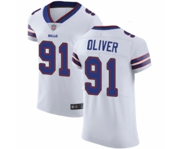 Men's Buffalo Bills #91 Ed Oliver White Vapor Untouchable Elite Player Football Jersey